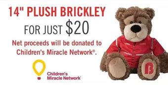 The Brick 14" plush brickley offer