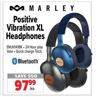 2001 Audio Video Marley positive vibration xl headphones offer