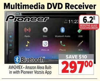 2001 Audio Video Pioneer 6.2" multimedia dvd receiver offer