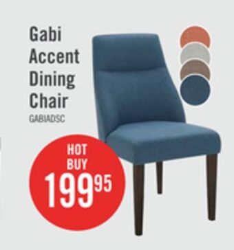 The Brick Gabi accent dining chair - blue offer