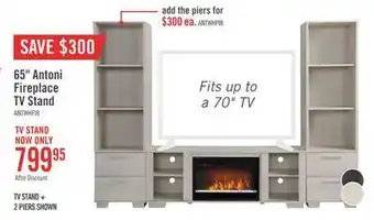 The Brick 62" antoni fireplace tv stand offer