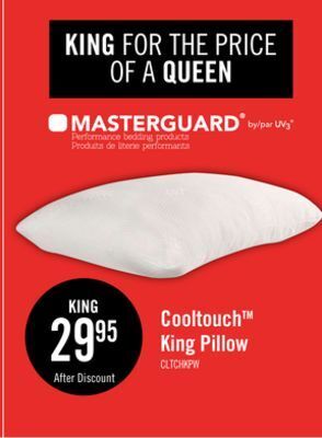 The Brick Masterguard® cooltouch™ king pillow offer