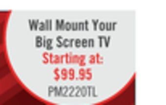 The Brick Corliving tilting wall mount for 40" - 100" televisions offer