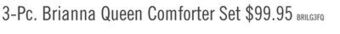 The Brick Brianna light grey 3-piece full/queen comforter set offer