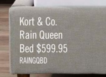 The Brick Rain queen platform bed - grey offer