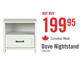 The Brick Dove nightstand offer