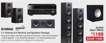 Visions Electronics Yamaha 5.1-channel a/v receiver and speakers package offer