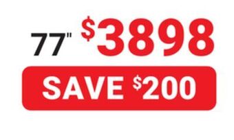 Visions Electronics Lg c2 77" 4k uhd oled evo smart tv offer