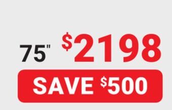 Visions Electronics Samsung 75" 2022 q80b full array qled 4k smart tv offer