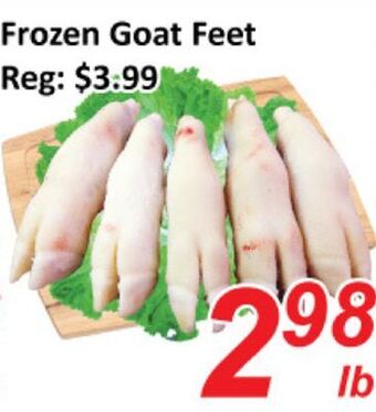 Seasons Foodmart Frozen goat feet offer