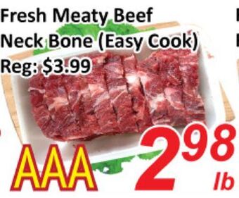 Seasons Foodmart Fresh meaty beef neck bone offer
