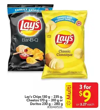 Walmart Lay's chips, cheetos or doritos offer