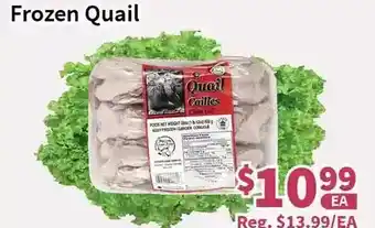 Blue Sky Supermarket Frozen quail offer