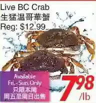 Foody World Live bc crab offer
