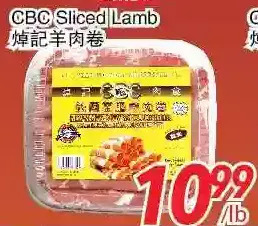 Foody World Cbc sliced lamb offer