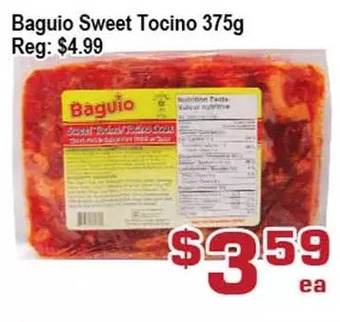 Baguio sweet tocino