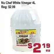 Top Food Supermarket Nu chef white vinegar 4l offer