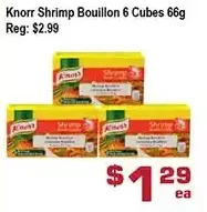 Top Food Supermarket Knorr shrimp bouillon 6 cubes offer
