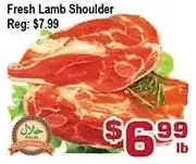 Top Food Supermarket Fresh lamb shoulder offer