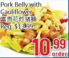 Hong Tai Supermarket Pork belly with cauliflower offer