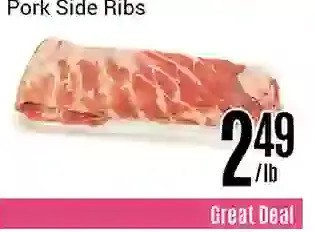 Nations Fresh Foods Pork side ribs offer