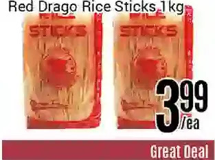 Nations Fresh Foods Red drago rice sticks offer