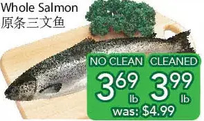 Ample Food Market Whole salmon offer