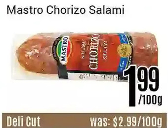 Nations Fresh Foods Mastro chorizo salami offer