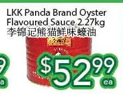 Ample Food Market Lkk panda brand oyster flavoured sauce offer