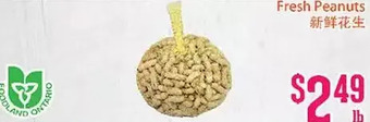 Grant's Foodmart Fresh peanuts offer