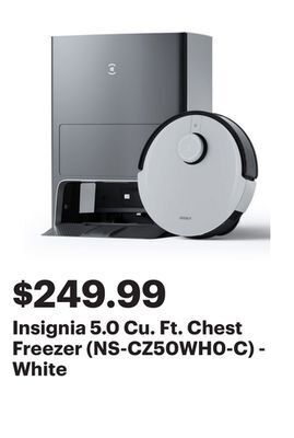 Best Buy Insignia 5.0 cu. ft. chest freezer (ns-cz50wh0-c) - white offer