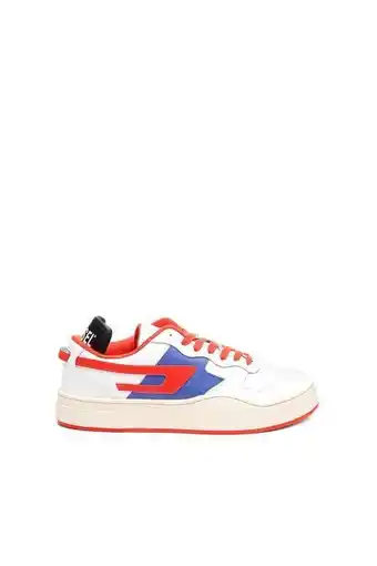 Diesel Leather low-top sneakers with d logo offer