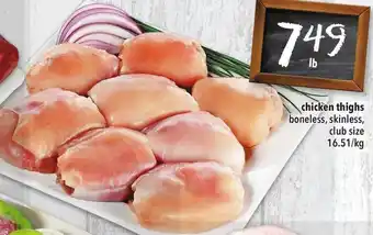Freshmart Chicken Thighs Boneless, Skinless 16.51kg offer