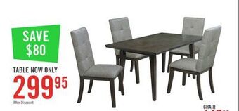 The Brick Chelsea dining table - grey brown offer