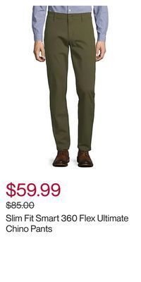 Hudson's Bay Slim fit smart 360 flex ultimate chino pants offer
