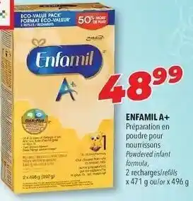 Familiprix Enfamil A+ 496g offer