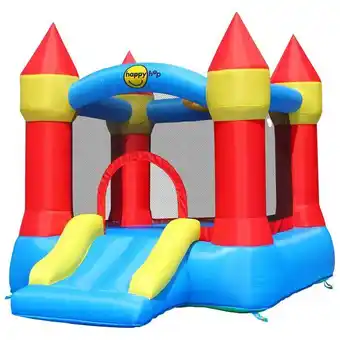 Best Buy Happy hop inflatable bouncy castle with slide & hoop offer