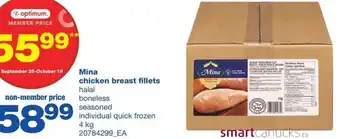 Wholesale Club Mina Chicken Breast Fillets 4Kg offer