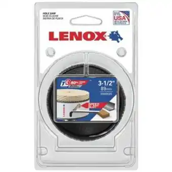 Lowe's Lenox lnx 3-1/2-in non-arbored hole saw offer