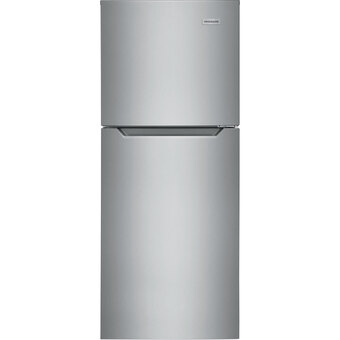 Best Buy Frigidaire 24" 10.1 cu. ft. top freezer refrigerator (ffet1022uv) - brushed steel offer