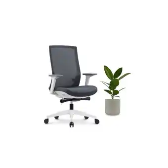 Best Buy Grinchair - fully adjustable premium mesh ergonomic office chair (grey) offer