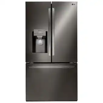 Best Buy Lg 36" 27.9 cu. ft. french door refrigerator w/ ice & water dispenser - black stainless steel offer