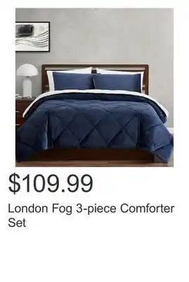 Costco London fog 3-piece comforter set offer