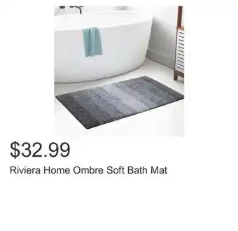 Costco Riviera home ombre soft bath mat offer