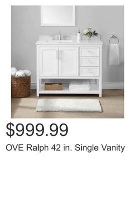 Costco Ove ralph 42 in. single vanity offer