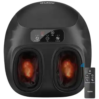 Best Buy Renpho foot massager machine with remote, electric shiatsu foot massager with heat, deep kneading, relieve plantar fasciitis offer