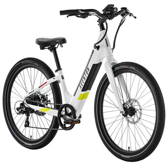Best Buy Aventon pace 350 v2 350 w step-through electric city bike with up to 65km battery range - large - white offer