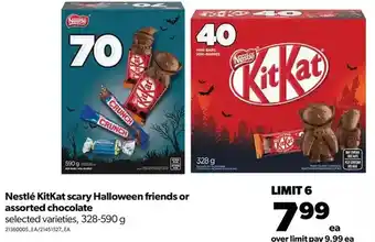 Real Canadian Superstore Nestlé kitkat scary halloween friends or chocolate offer