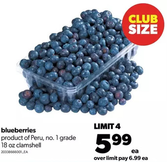 Real Canadian Superstore Blueberries offer