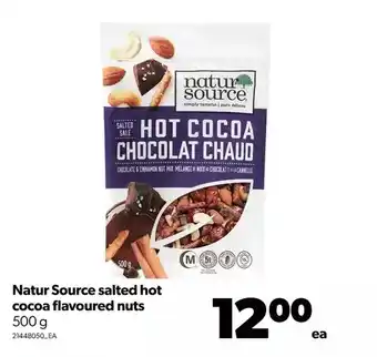 Real Canadian Superstore Natur source salted hot cocoa flavoured nuts offer